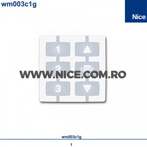 Modul pentru comanda a 3 automatisme pas cu pas si 1 comanda deschidere stop inchidere Nice Wm003c1g